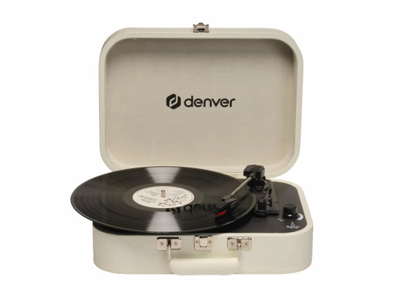 Denver Gira-discos 33/45/78rpm Vintage 2x10w Bege Denver Gira-discos 33/45/78rpm Vintage 2x10w Bege